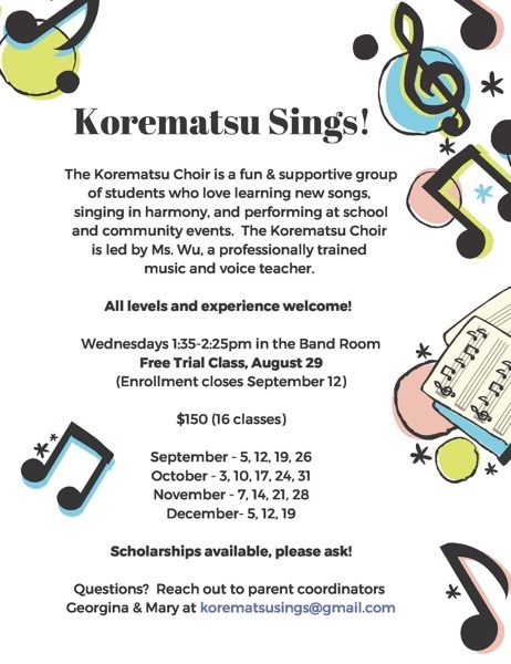 Korematsu Choir Fall 2018  Image